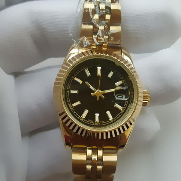 26MM Ultra thin rose gold woman diamond flower watches brand luxury nurse ladies dresses female Folding buckle wristwatch gifts for girls