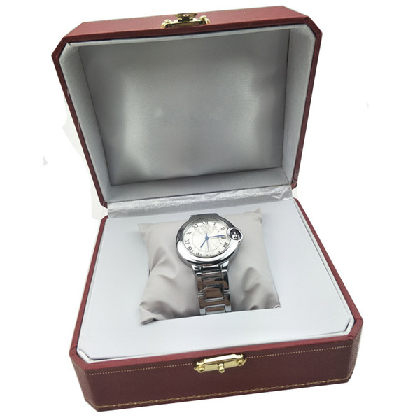 With Box Top Watches Luxury Brand Mens Womens Watches Fashion Quartz Calendar Wristwatch Stainless Steel Lovers Men Women Watch