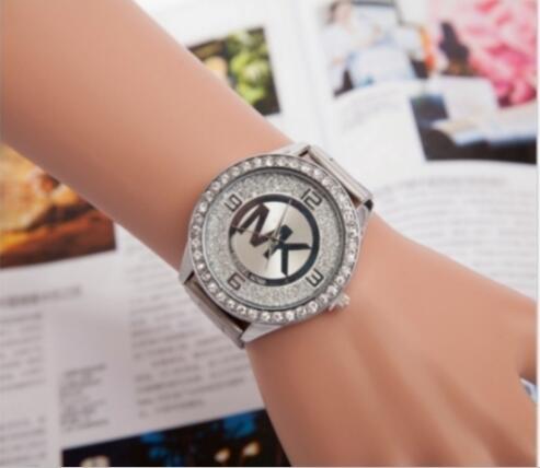 hot 2019 New model Fashion Women watch With diamond Stainless steel Luxury wristwatch brand table