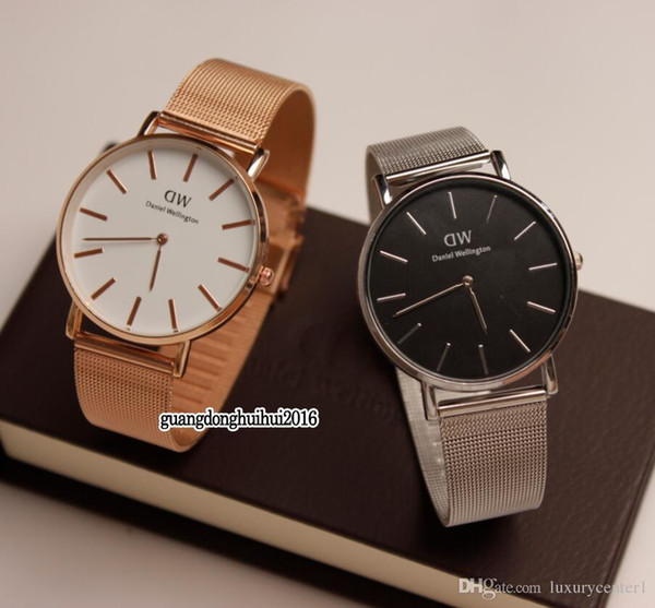 New Top luxury brand famous watch women 36mm 32mm men 40mm fashion Lovers steel mesh gold mens watches montre femme relojes masculino mujer