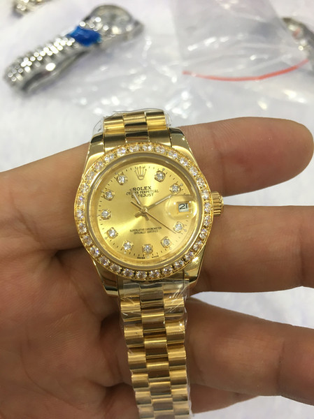 2019 New Women Watch Lady Size 26mm Date Girl Gifts Sapphire Glass Wristwatch Automatic Mechanical Movement Stainless Solid Clasp