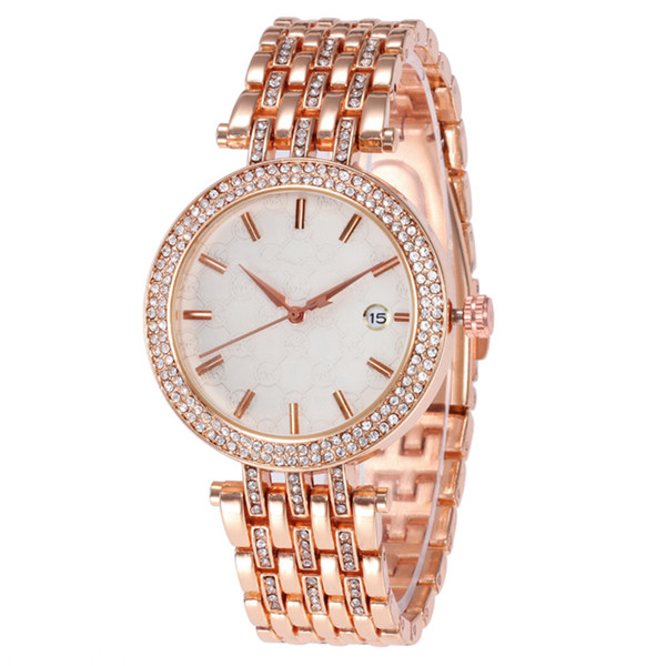 New Luxury Women Watch Diamond Stainless Steel Fashion Brand Lady Watches Quartz Rhinestone Wristwatches Hour Gifts Relogio Feminino Clock