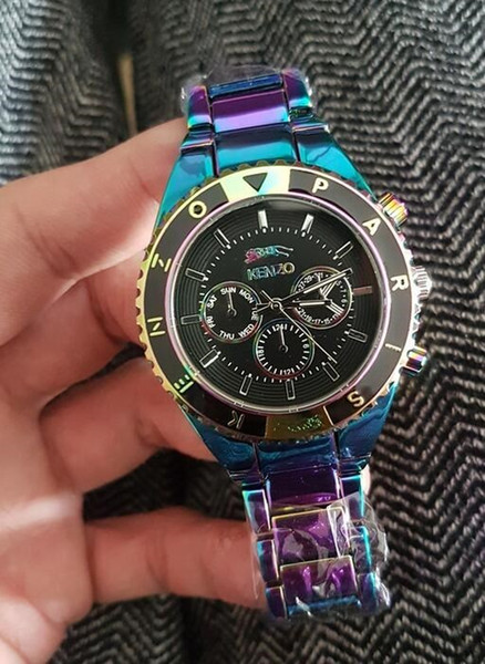luxury Quartz Big Bang HOT automatic date luxury fashion men and women of the steel belt movement clock watch The tiger 5 color KE NZ hh