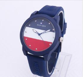 wholesale! American leisure Men and women sports fashion simple quartz watch table student silicone strap watch