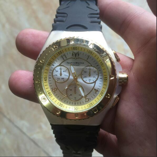 French Luxury brand high quality Technomarine watch Multifunctional quartz outdoor sports Marine version Unisex silicone watch