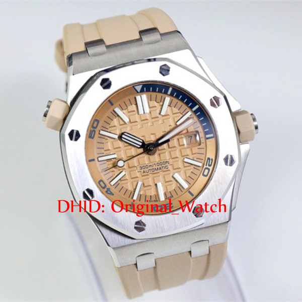 Luxury Top AAA Watches 316L Steel Case Rubber Band Original 3120 Mechanical Automatic Watches 15710 Men's Watches Geveve Wristwatches