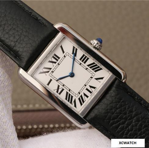 High Quality New WSTA0030 quartz stainless steel case leather strap ladies watch 24X31mm + with box