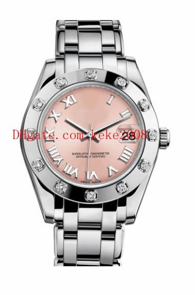 7 style Fashion Wristwatches Datejust Pearlmaster 81318-0011 81318 36mm 31mm Diamond border Roman Mechanical Automatic Ladies Womens Watches