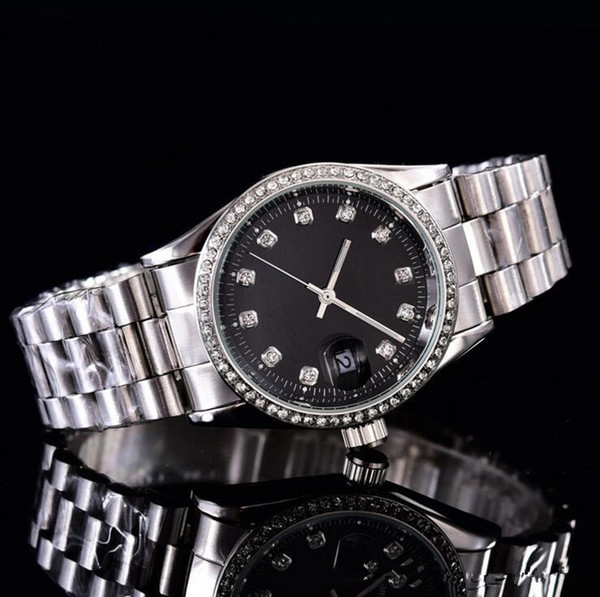 38MM relogio masculino mens watches Luxury wist fashion Black Dial With Calendar Bracklet Folding Clasp Master women giftluxury Mens Watche
