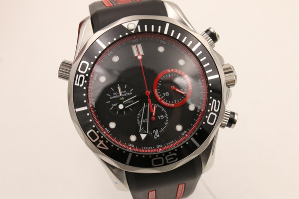 2019 Hot seller Professional Master Mens Watch Si14 Quartz Movement Chronograph Rubber Strap Men Watches