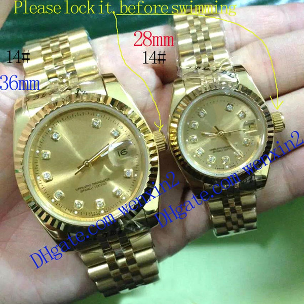 14 Colors Luxury Watch Women 28mm 36mm Automatic Mechanical Watch Date Model Watches Couple Watch Different Styles With A Jubilee Band
