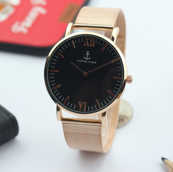 Luxury Brand women Quartz watch Casual dress men sports watches Fashions mens watches Kapten&son Wrist Watches relojes mujer
