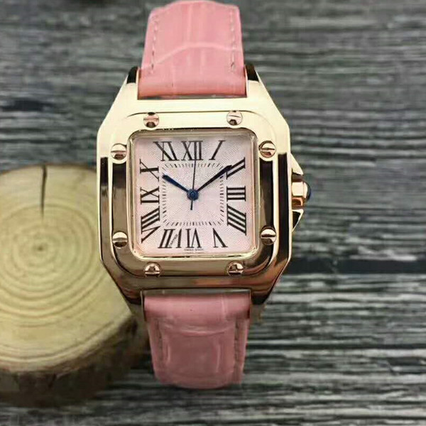 New Couple model Luxury Women Men Dress Watches Fashion Ladies unisex designer Watch Leather Wristwatch Reloj de pulsera