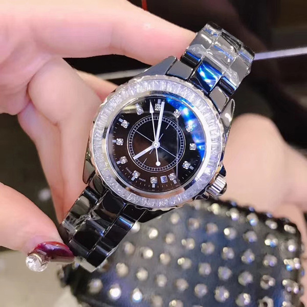 Luxury Quartz Watch For Women High Quality 38MM Première Diamond Ceramic Wristwatches Womens Fashion J12 Brand Watches Wholesale