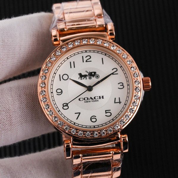 Hot sale brand diameter35mm Steel strip watch fashion luxury watch classic woman Watches casual clock Relogio brand Wristwatches