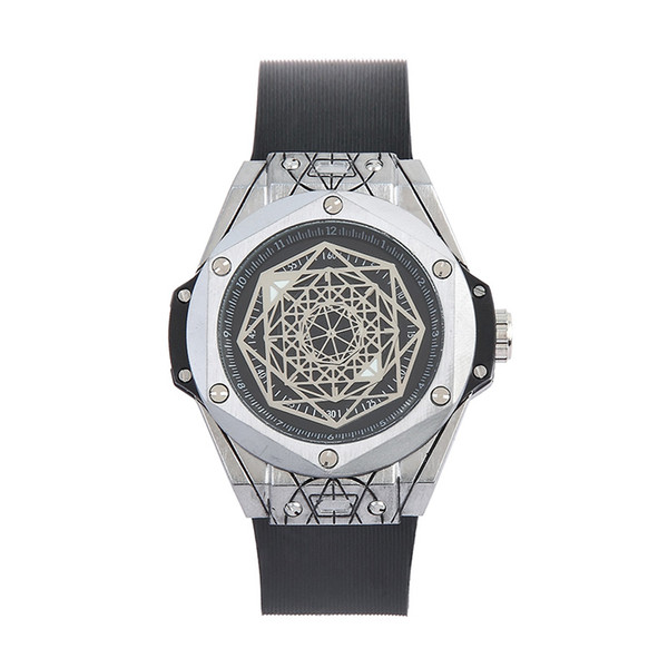 Four-dimensional space Mens Watches Stainless Steel Quartz Wristwatches Luxury Watch High Quality Relogies For Men Relojes Best Gift