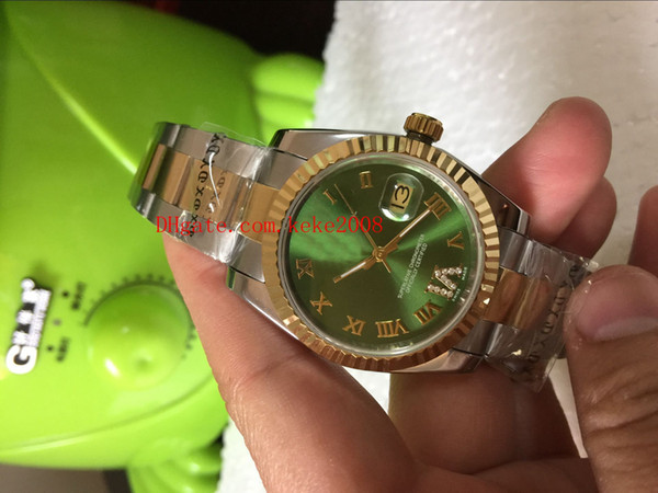 Luxury High quality Watch Datejust 178273 31MM Green Roman Dial 18k Yellow Gold Asia 2813 Mechanical Automatic Ladies Women's Watches