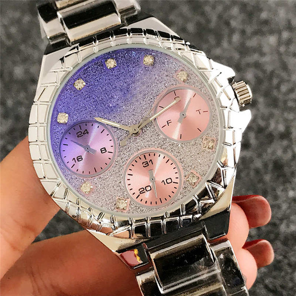 Fashion Ladies pink diamond watch Top brand watches women Designer square Crystal dial Rose gold bracelet watch Top stainless steel clock