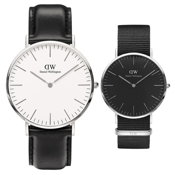 Watches Men Luxury Daniel Watch Mens Women Fashion Designer Wristwatches 36 40mm Man Ladies Lovers' Quartz Clock Montre de luxe