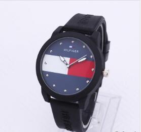 Free Shipping wholesale! American leisure Men and women sports fashion simple quartz watch table student silicone strap watch