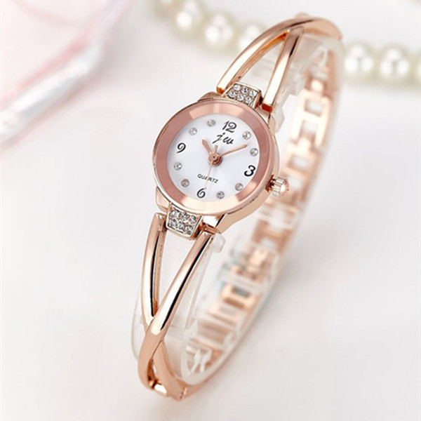 luxury ladies dress alloy watches quartz full diamond fashion wrist watches wholesale women cheap watch rose gold silver color new arrive