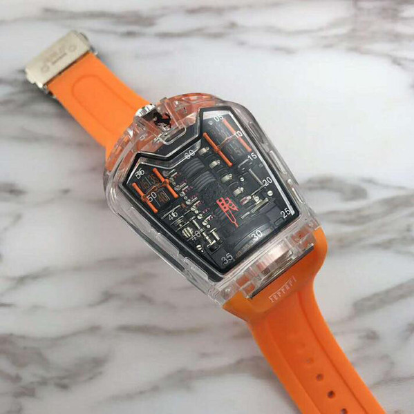 2016 the latest version of the silicone strap sports brand military center clock calendar reloje man watches the freedom of man's leisure Q8
