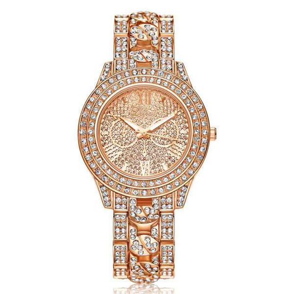 Fashion Watches michael Quartz Watch Casual Full Steel Dial Style woman All over the sky stars Crystal Diamond Rome Word Dial Style Watches