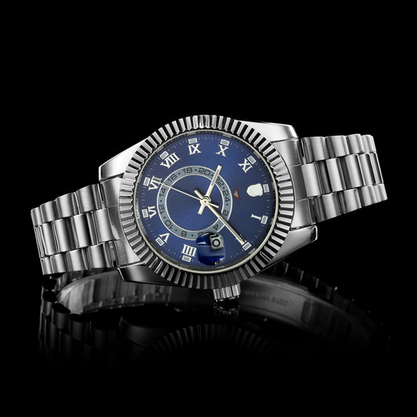 Top Luxury Brand New SKY DWELLER Name Fashion 40 mm stainless steel Mens Watch Sports Men Automatic Self-Wind Watches
