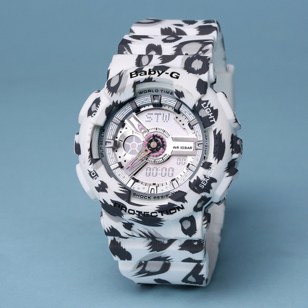 All function Women sport watches luxury baby-g AAA quality designer waterproof autolight ba-110 wristwatch for lover girlfriend dance club