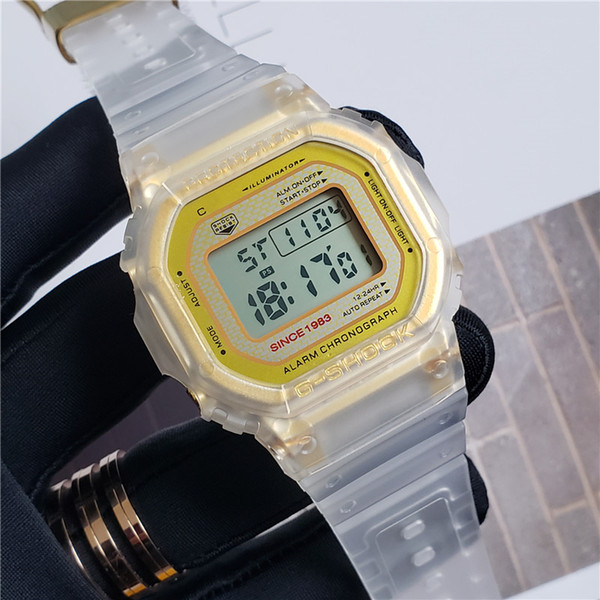 2019 AAA+ top quality watch luxury CASO DW-5600 GWX-5600 GW-5000 35th anniversary dual time watches daily alarm whole point LED wristwatches