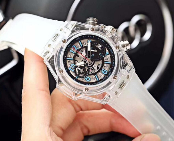 Men Wristwatches tourbillon Quarta-Battery High Qualtiy Top Luxury Brand Men's Super Big dial Sports Watch C3