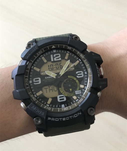 AAA+ Sports GG1000 Compass Thermometer G Watch LED Chronograph Shock All Function Work Waterproof Wristwatch With Box
