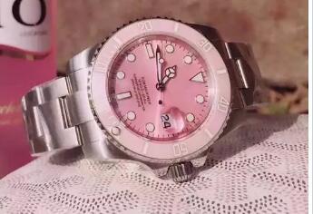 2018 New High Quality LUXURY WATCH 116610 Lady Pink Dial Ceramic Bezel Stainless Steel Sapphire Glass Mirror Automatic Mechanical Womens Wri