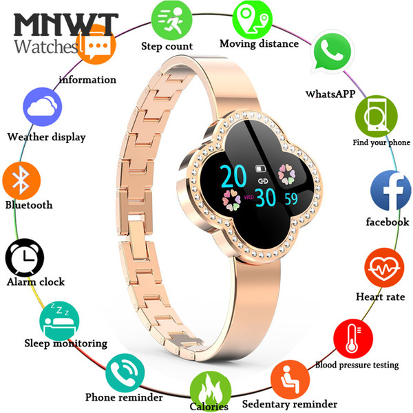 MNWT New SALE Smart Watch Women Luxury Golden Bracelet Wristwatch Sleep monitor ,Blood Pressure Heart Rate Monitor Fitness Tracker Watch