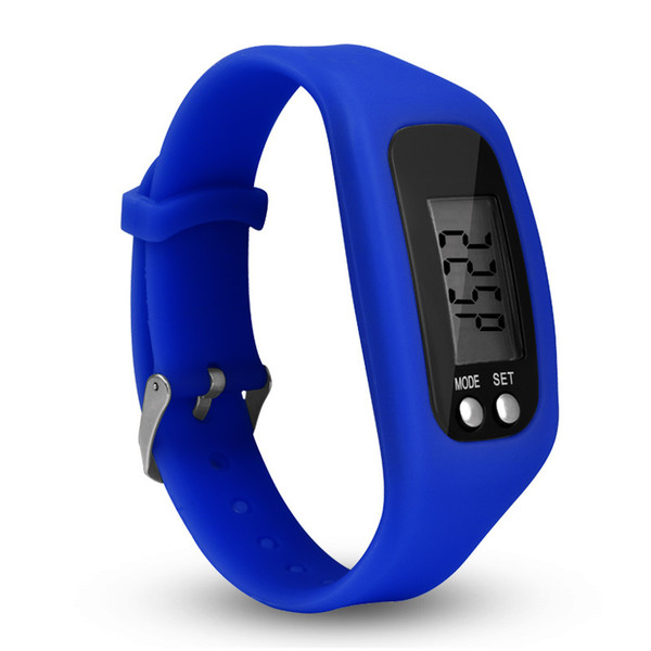 Digital LED Pedometer Smart Multi Watch silicone Run Step Counter Watch Electronic Bracelet Colorful Pedometers free shipping