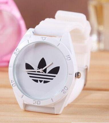 AD Clover 3 Leaf Grass Ladies Dress Quartz Watch, Female Males Sports Casual Wristwatch silicone Brand Clocks