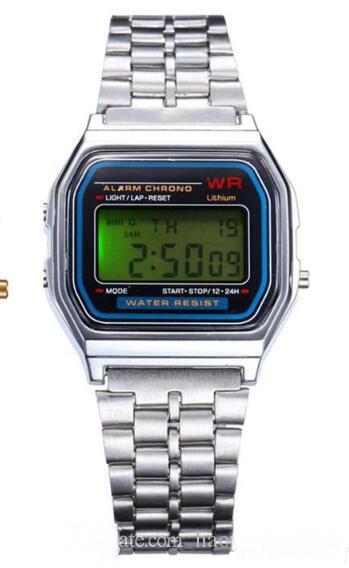 F-91W Watches Fashion Ultra-thin LED Wrist Watches F91W Gold silver Watch Men Women Sport Watches Free Shipping