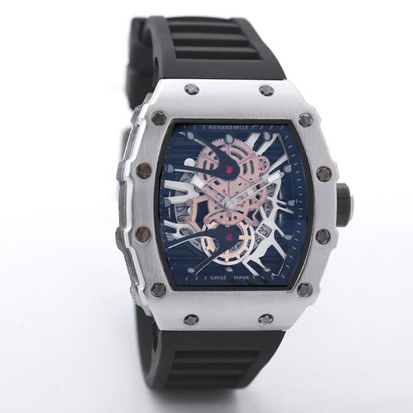 2018 Hot Luxury Skull sport Watches men Casual Fashion Skeleton Wristwatches quartz watch Wholesale Free Shipping