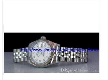 2017 Luxury Watch new Ladies 18k White SS White Diamond 179174 SANT BLANC Automatic Women's Sport Wrist White Mother of Pearl Have swa1206