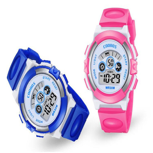 Children Watch Kids Cartoon Electronic LED Digital Wristwatch Boy Girl Luminous Alarm Clock Calendar Time Waterproof Sports Watches