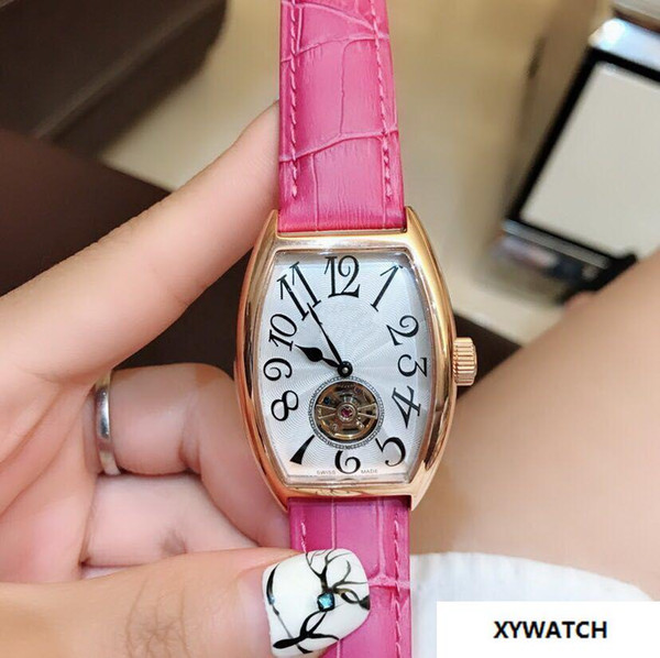 2018 Fuchsia lady 32MM case automatic women watch sport luxury fashion new Stainless steel womens watches