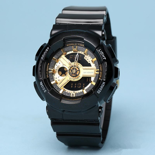 New Women Wristwatch Baby Watch All Functions 110 Shock Watch LED Sport Watches LED Sport Watches With Box Drop Ship