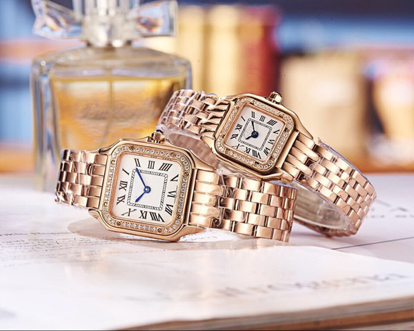 HOT diamond 1PIECE BIG 27MM small 22MM CASE QUARTZ AAA Women watch High quality luxury fashion brand new Stainless steel Womens watches