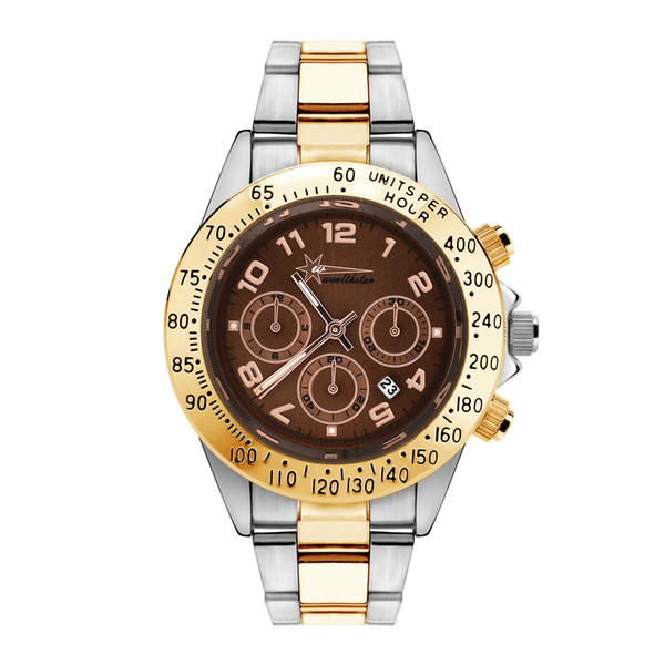 2016 Famous design Fashion Men Big Watch Gold silver Stainless steel High Quality Male Quartz watches Man Wristwatch