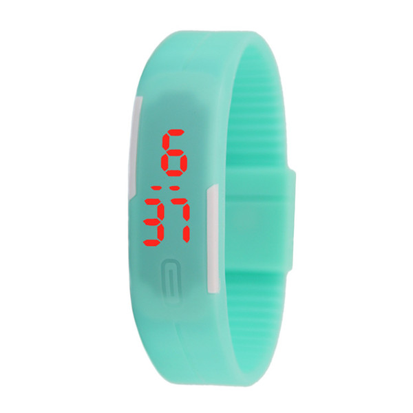 Mixed color wholesale Hot Silicone Students fashion touch LED electronic bracelet watch children watch outdoor sports Watch