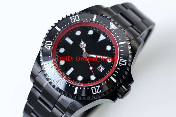 Classic Red&Black Men's Watches ETA Mechanical Automatic Watches Deep Waterproof Ceramic Rring Auto Date Fashion Bussiness Man Watch A102
