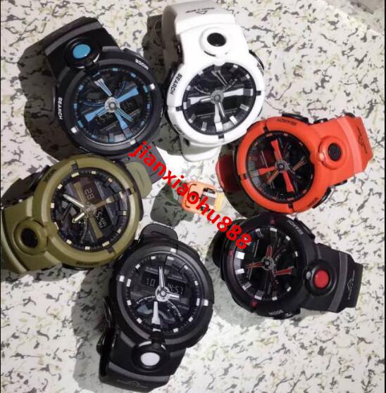 New style high quality AAA Japan Luxury brand Outdoor sports silica LED double movement quartz watch GA100 GA400+original box