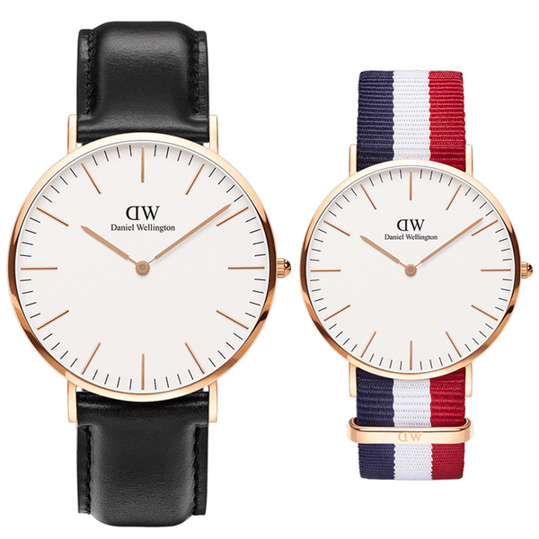 Luxury Women Watches Famous Designer Daniel Watch 40mm Fashion Rose Gold Watch High Quality Lady Wristwatches orologio da polso