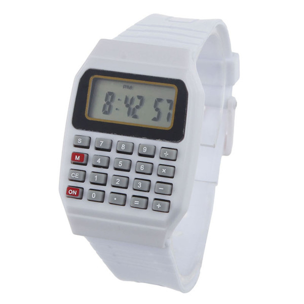 Watch Unsex Silicone Watches Multi-Purpose Time Electronic Calculator Wrist Watch Relogio Hombre Children Clock Gift