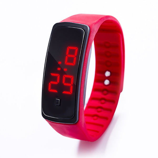 12 colors Led wristband second generation silicone electronic casual wristwatch for men women sports fashion colorful watches